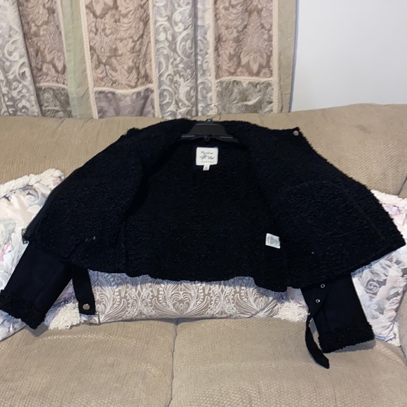 🖤NWOT Maralyn & Me Faux Shearling Moto Jacket - Picture 10 of 15